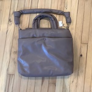 Large mauve tote bag